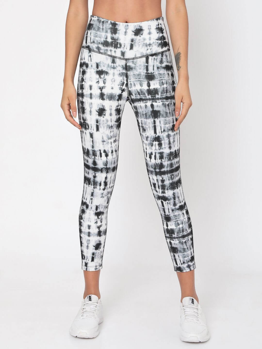 Black Shibori Luxe Crop Top & Leggings