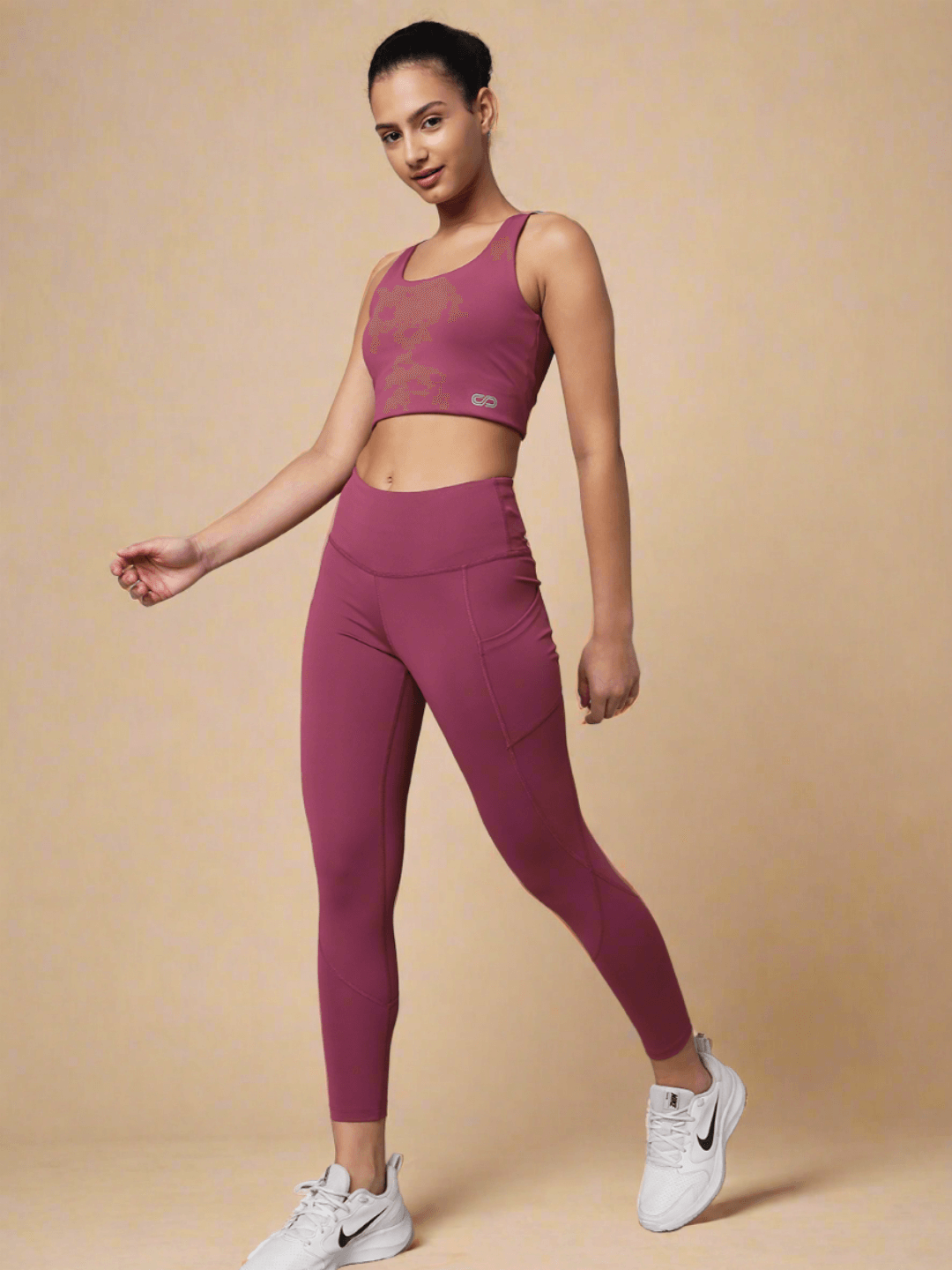 Shop-Tulip Wood High Impact Action Bra & Aura Leggings