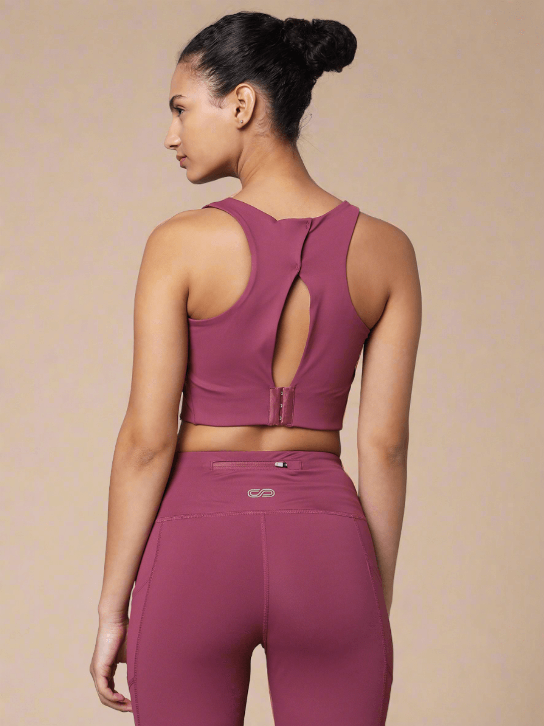 Shop-High Impact Action Bra With Clasp Tulip Wood