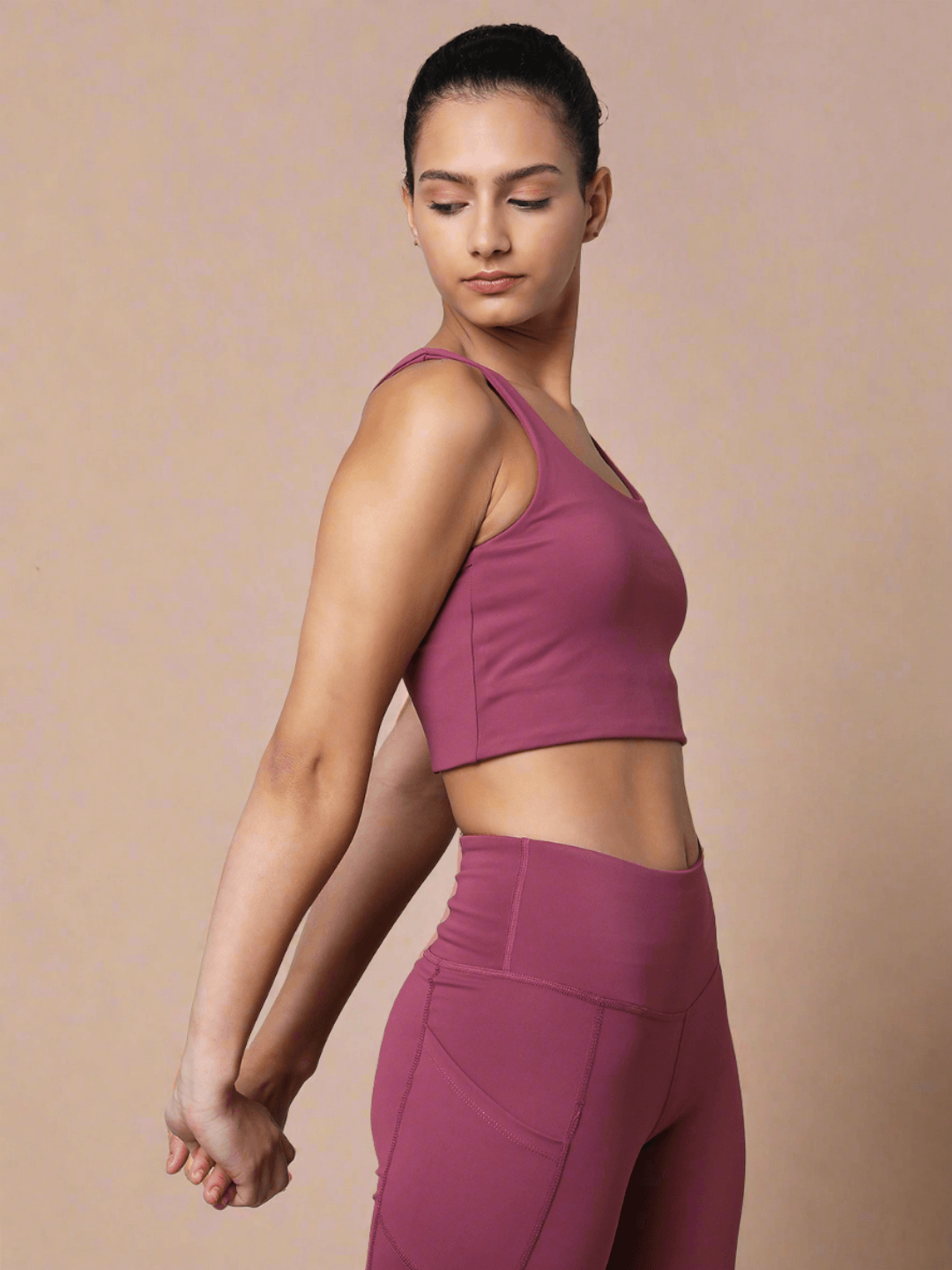 Shop-Tulip Wood High Impact Action Bra & Aura Leggings