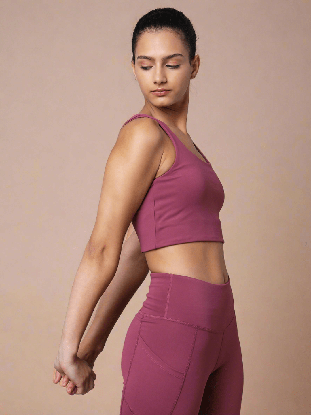 Shop-Tulip Wood High Impact Action Bra & Aura Leggings