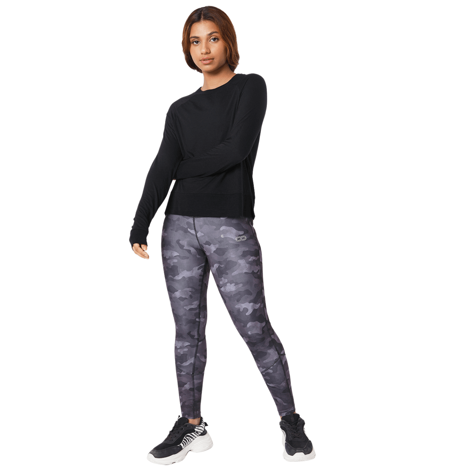 Modal Raglan Long Sleeve Tee Black-Long Sleeve Tee-Silvertraq-Silvertraq