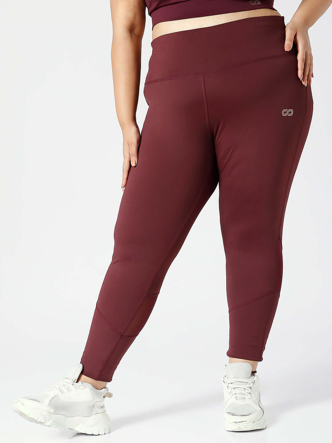 Ath Perform 7/8 High Waist Leggings Plum Plus-Leggings-Silvertraq-Plum-XS-Silvertraq