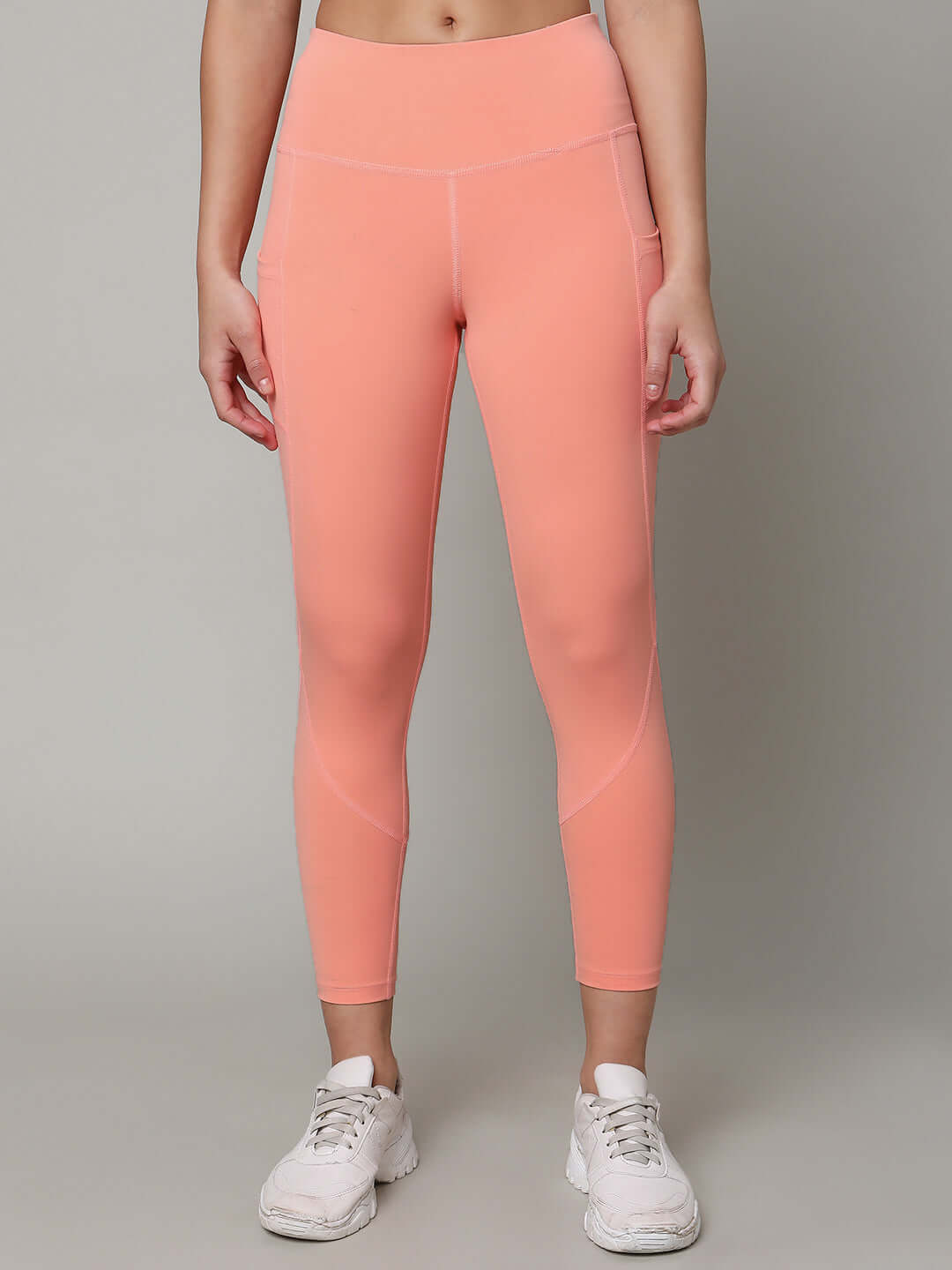 Peach High Impact Action Bra & Aura Leggings