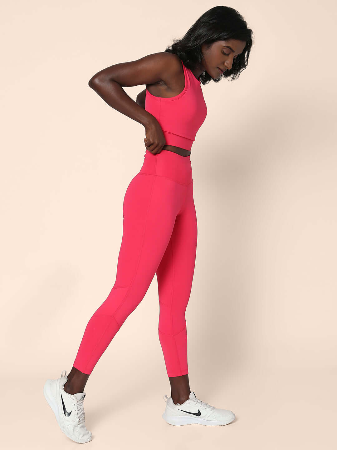 Shop-Sparkling Cosmo Cross back Crop Top & 7/8 Leggings