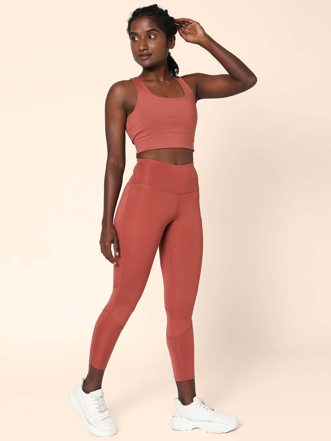 Shop-Ath Perform 7/8 High Waist Leggings Marsala
