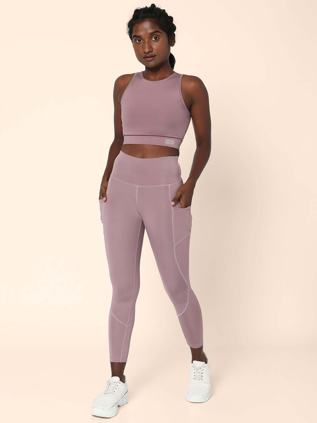 Shop-Padded Cross Back Crop Top Nirvana