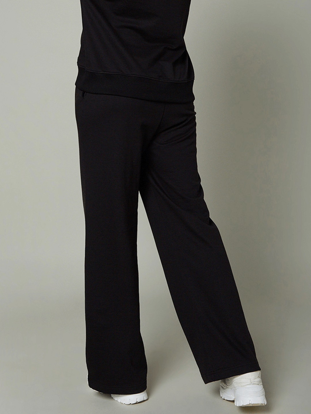 Terry All Weather Black Sweatshirt & Tracks For Women