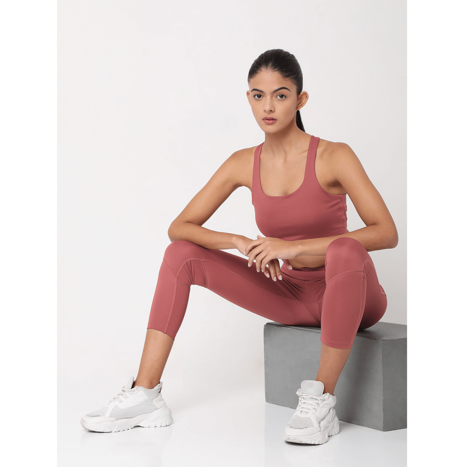 Shop-Marsala High Impact Action Bra & 7/8 Leggings