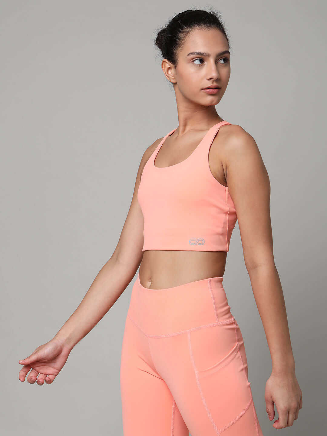 Peach High Impact Action Bra & Aura Leggings