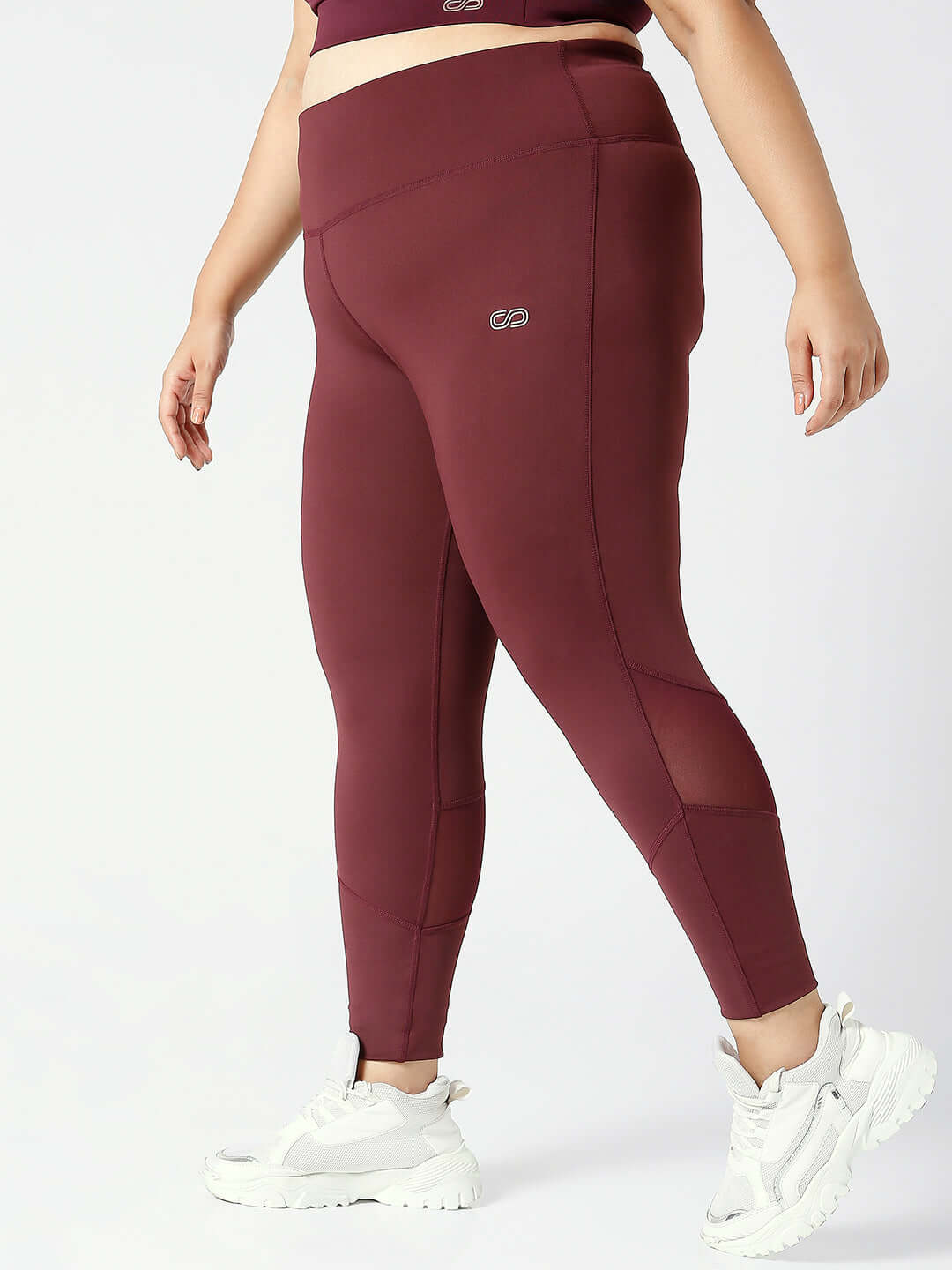 Ath Perform 7/8 High Waist Leggings Plum Plus-Leggings-Silvertraq-Silvertraq