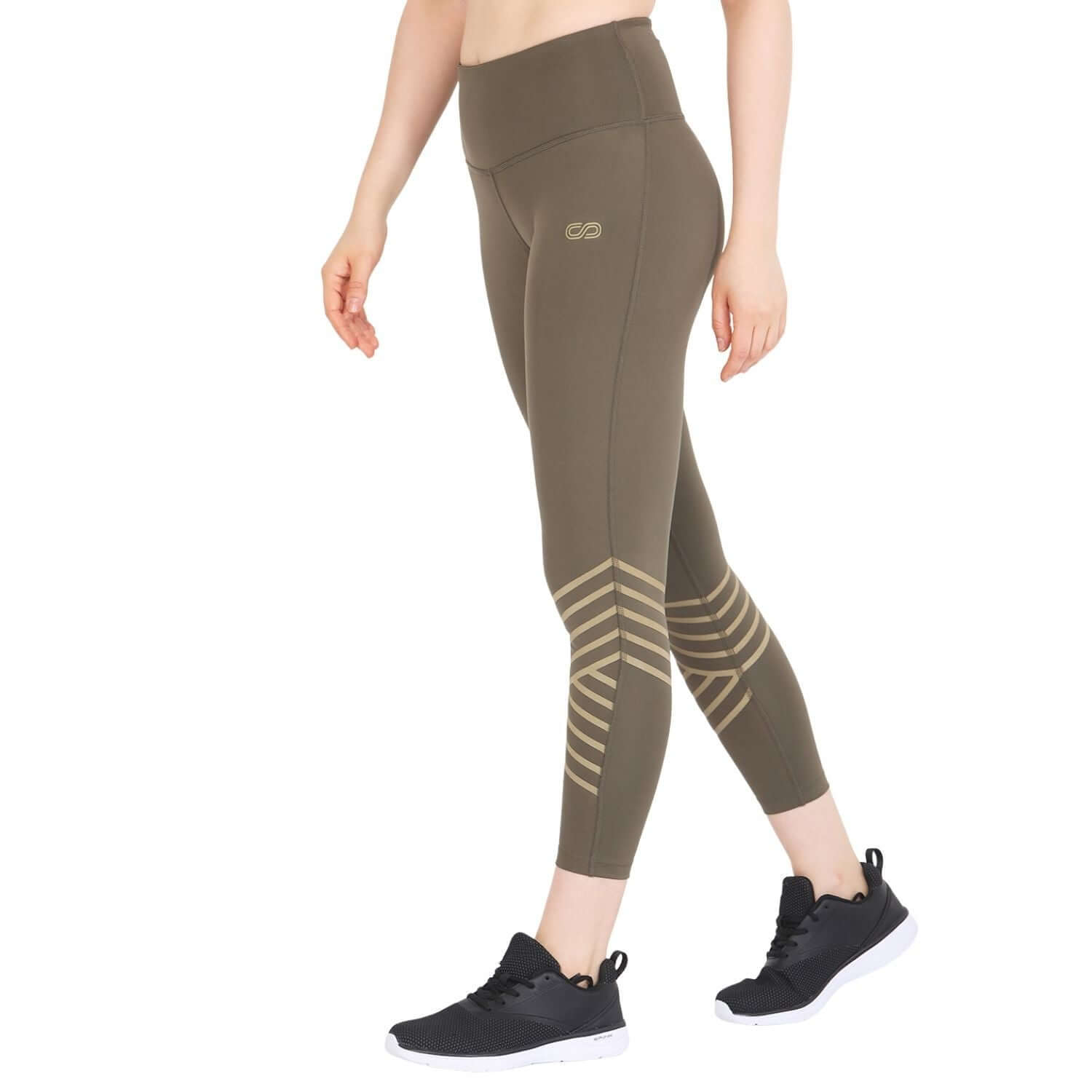Athena Reflective Leggings Olive-Leggings-Silvertraq-Olive-XS-Silvertraq