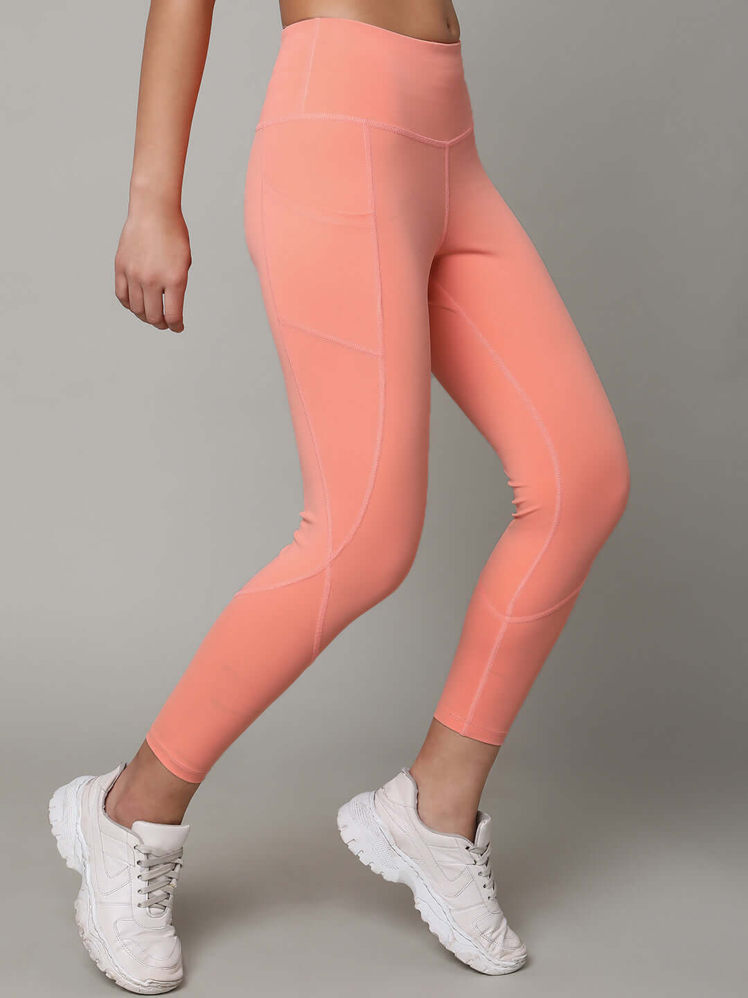 Peach High Impact Action Bra & Aura Leggings
