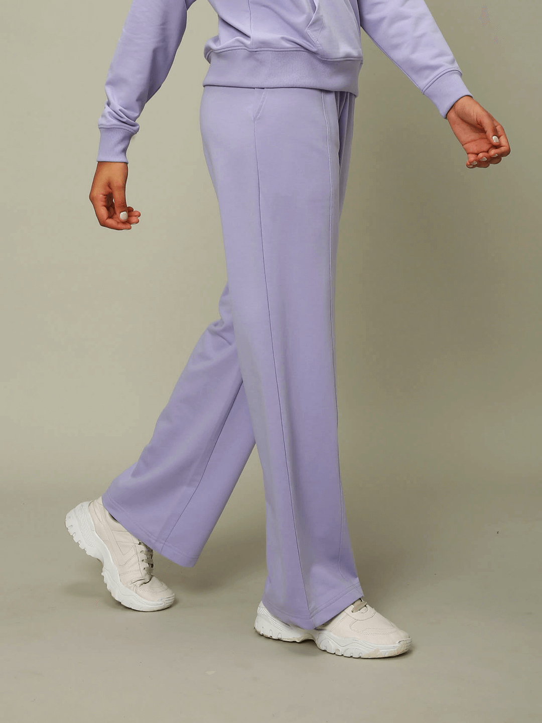 Terry All Weather Lilac Sweatshirt & Tracks For Women