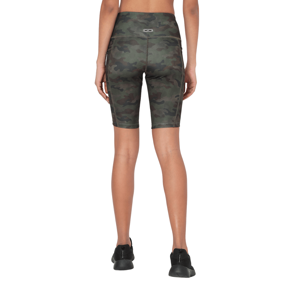 Shop-Army Camo Biker Shorts & Action Bra