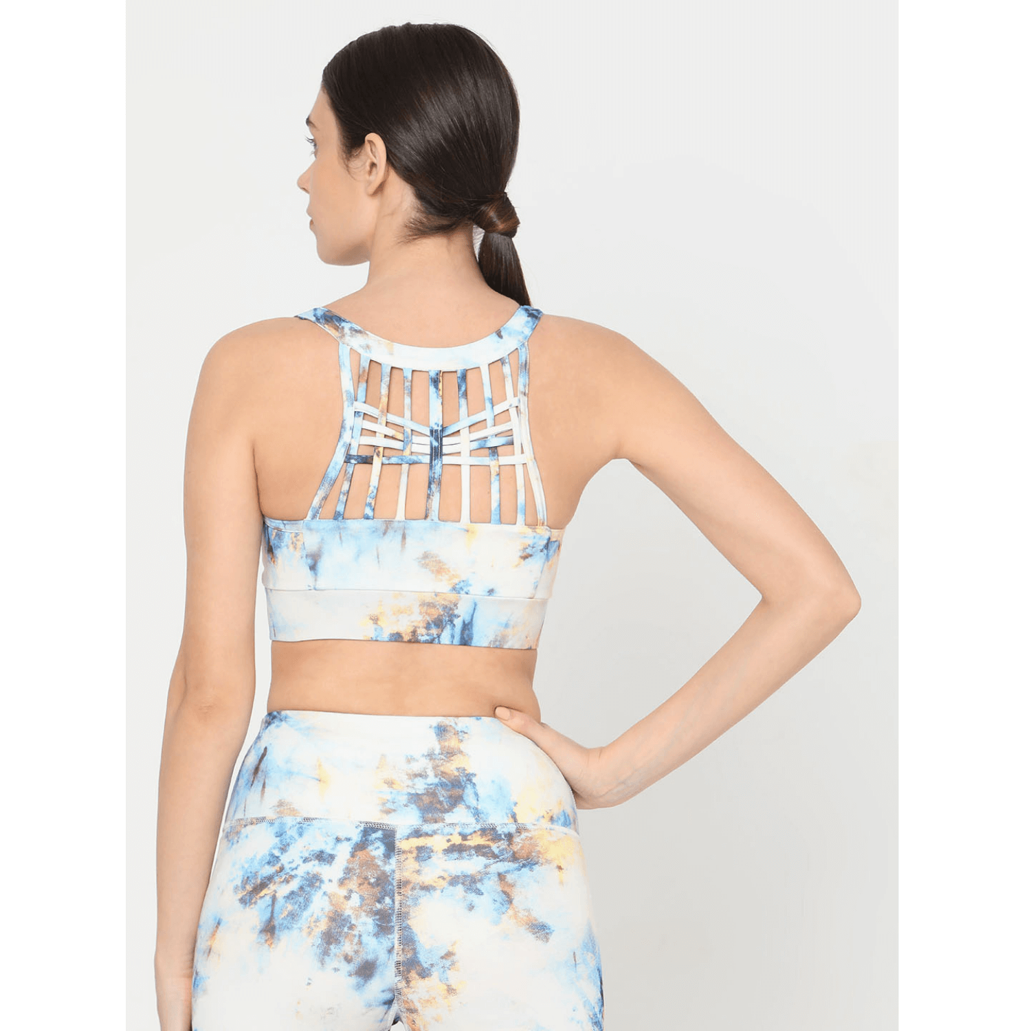 Tie Dye Biker Kross Bra & Flex Shorts