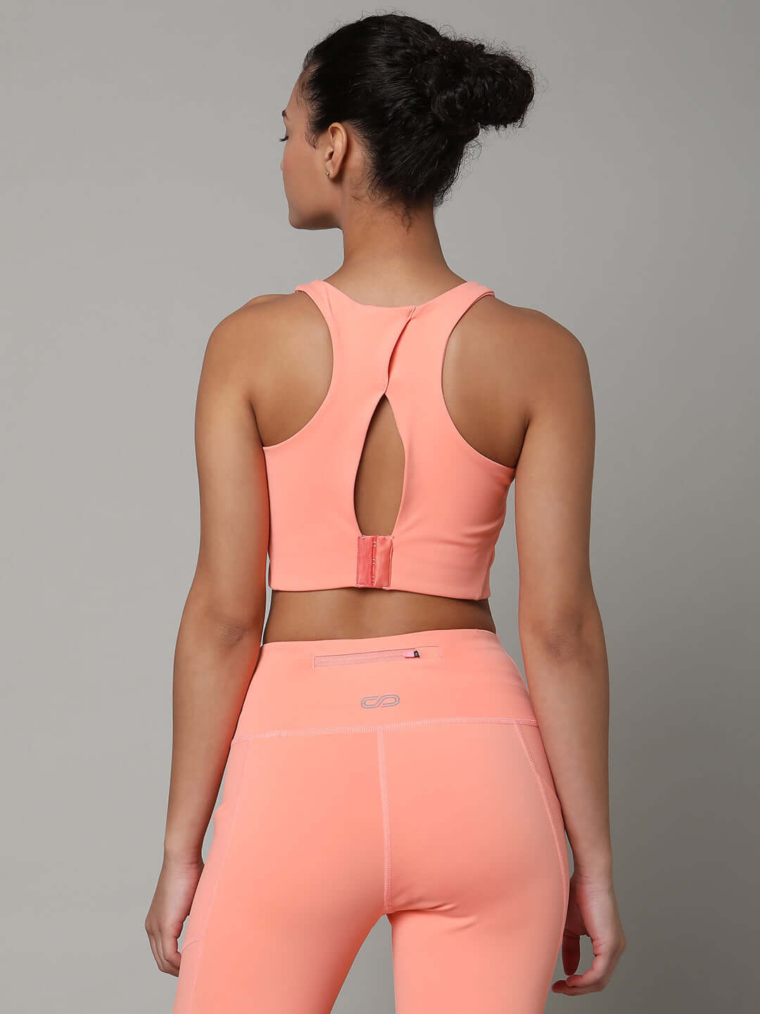 Peach High Impact Action Bra & Aura Leggings