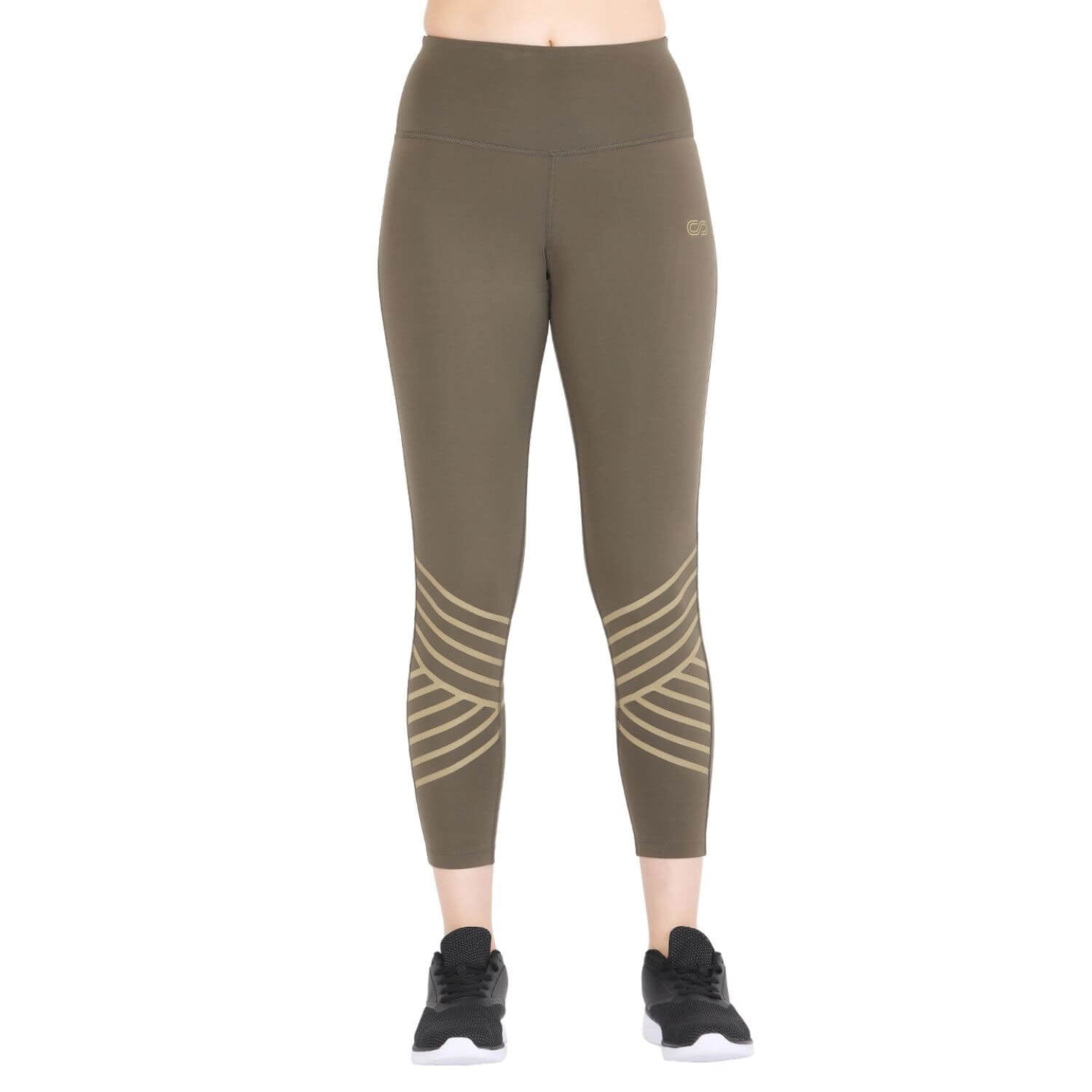 Athena Reflective Leggings Olive-Leggings-Silvertraq-Silvertraq