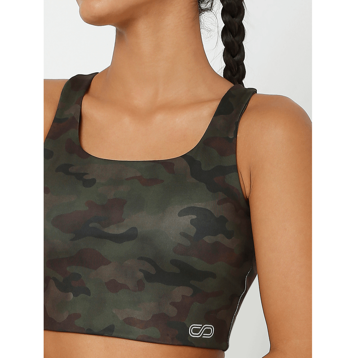 Shop-Army Camo Biker Shorts & Action Bra