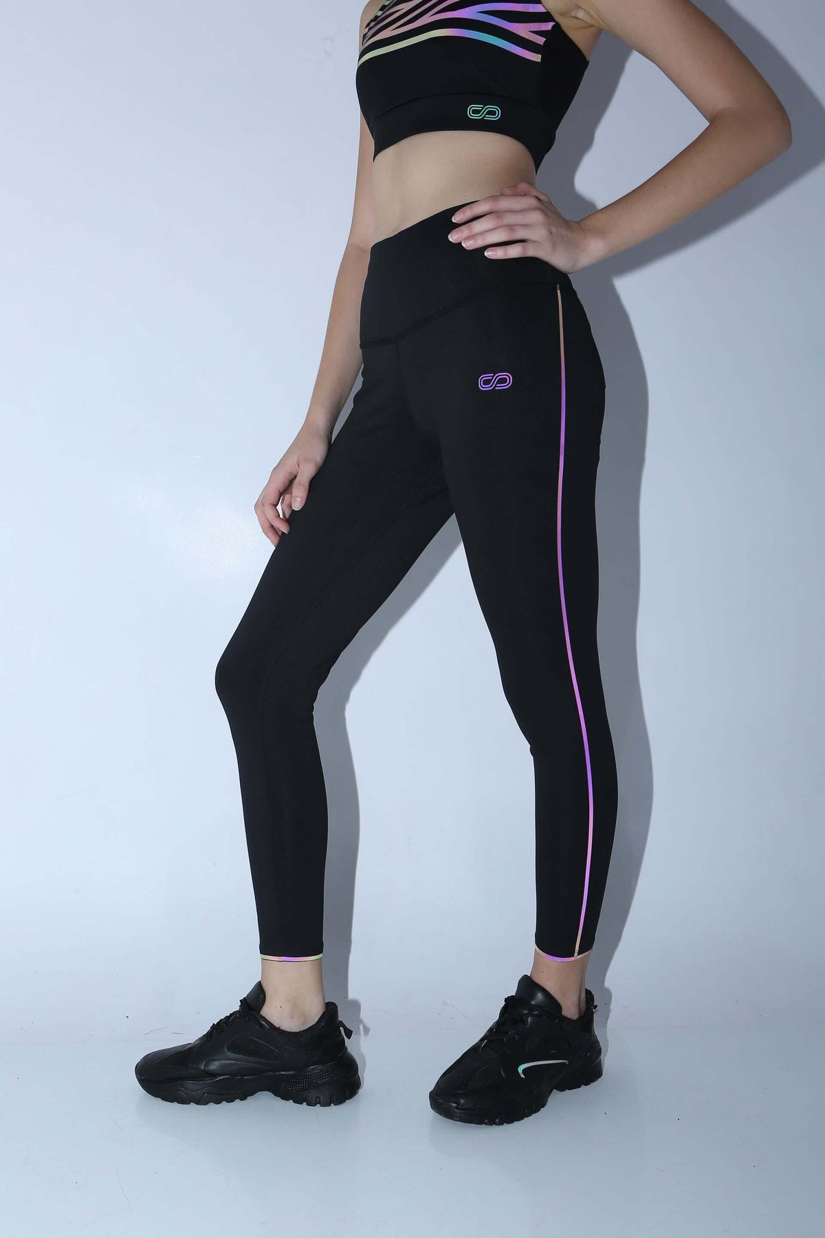 Shop-Streak Reflective Leggings Black
