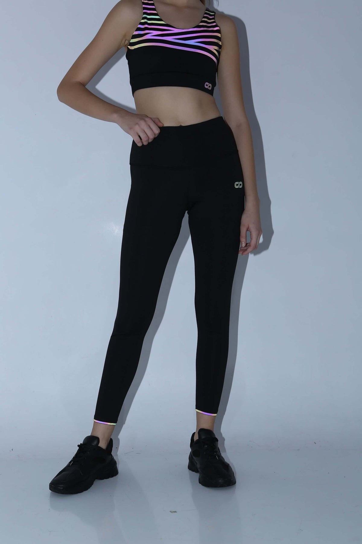 Shop-Streak Reflective Leggings Black