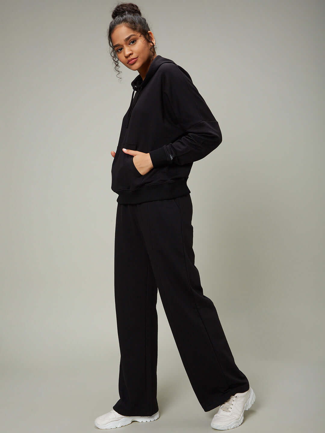 Terry All Weather Black Tracks For Women