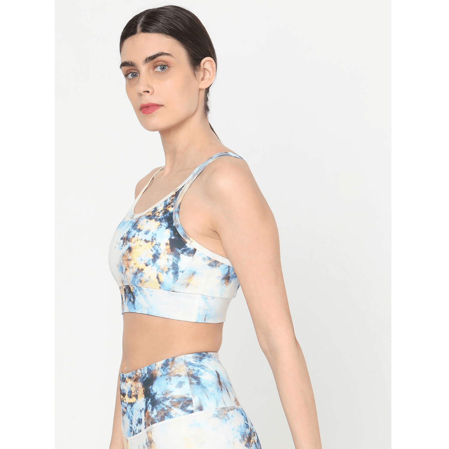 Tie Dye Biker Kross Bra & Flex Shorts