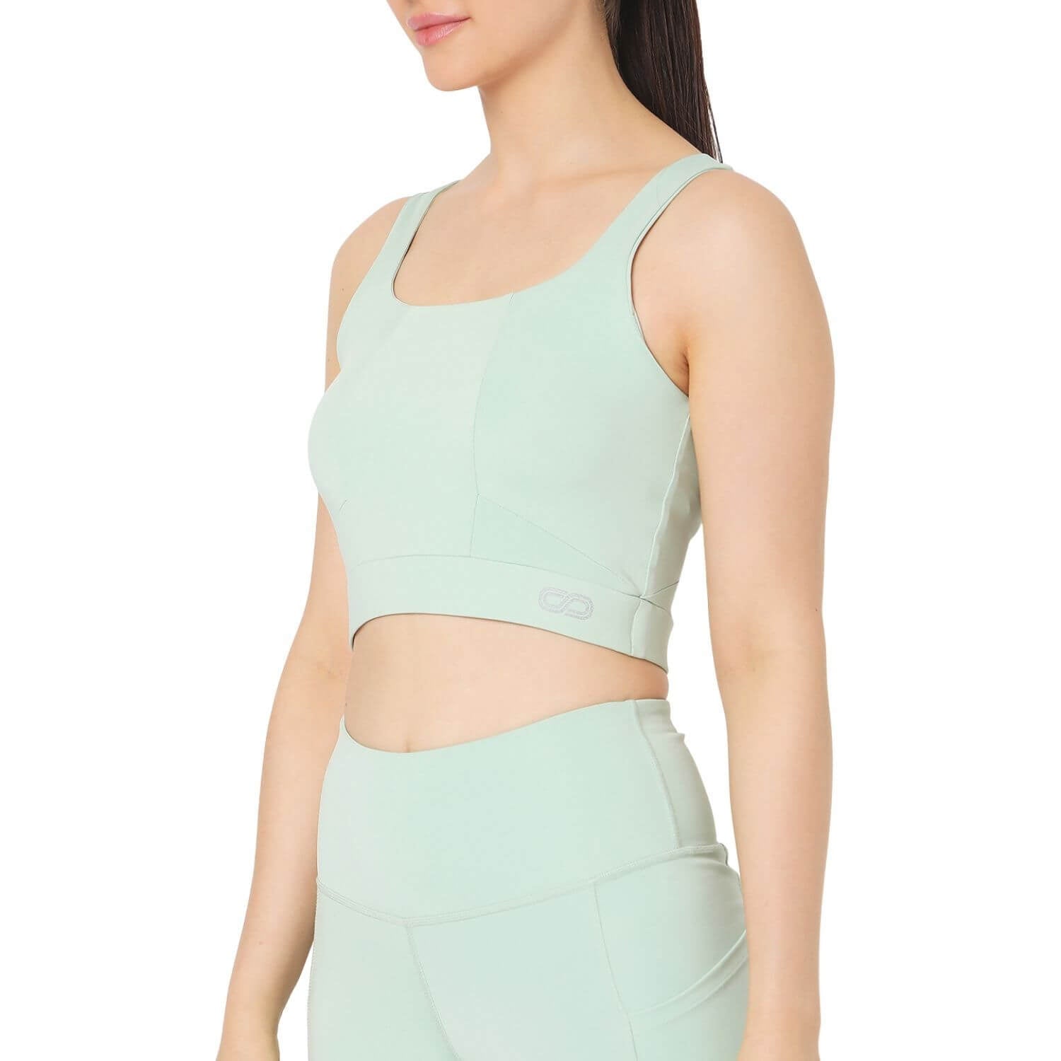 Evolve Padded Crop Top Pastel Jade-Padded Crop Top-Silvertraq-Silvertraq