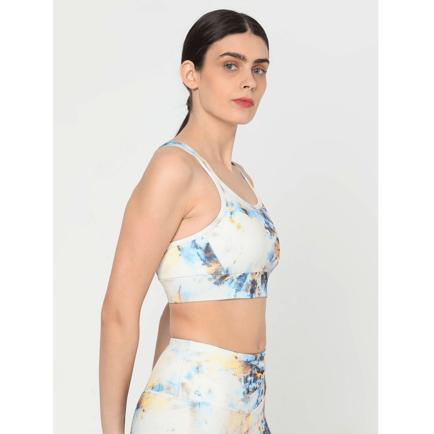 Tie Dye Biker Kross Bra & Flex Shorts