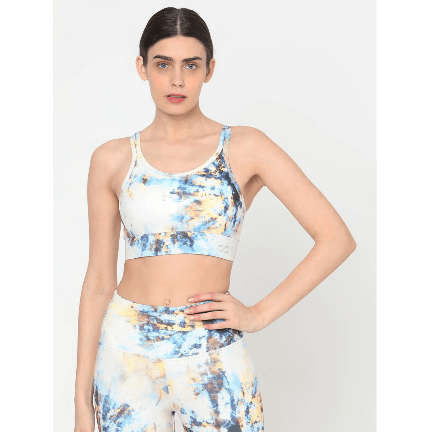 Tie Dye Biker Kross Bra & Flex Shorts