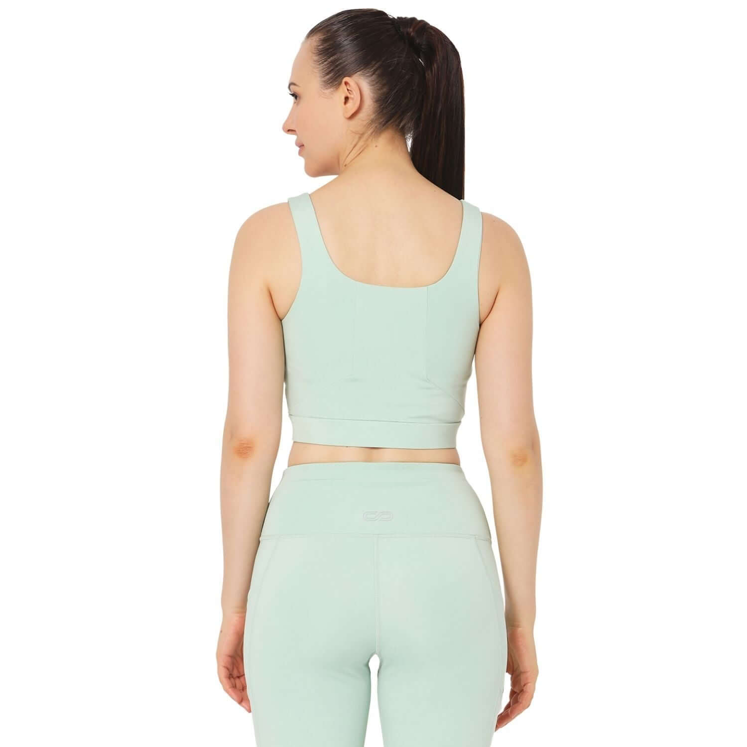 Evolve Padded Crop Top Pastel Jade-Padded Crop Top-Silvertraq-Silvertraq