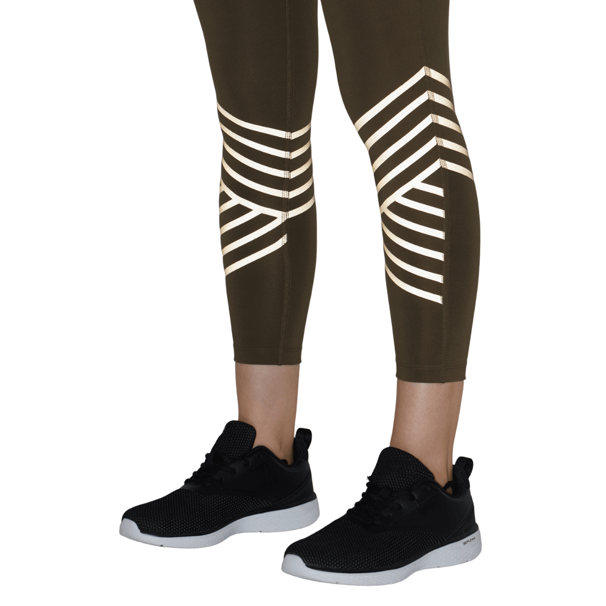 Athena Reflective Leggings Olive-Leggings-Silvertraq-Silvertraq