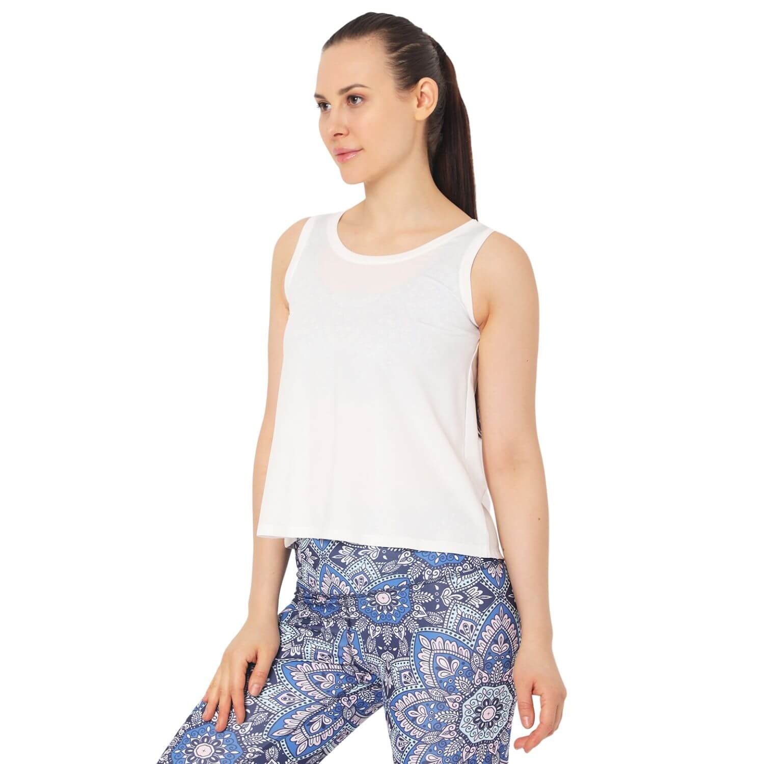 Wicking Swing Vest White-Tank Top-Silvertraq-Silvertraq