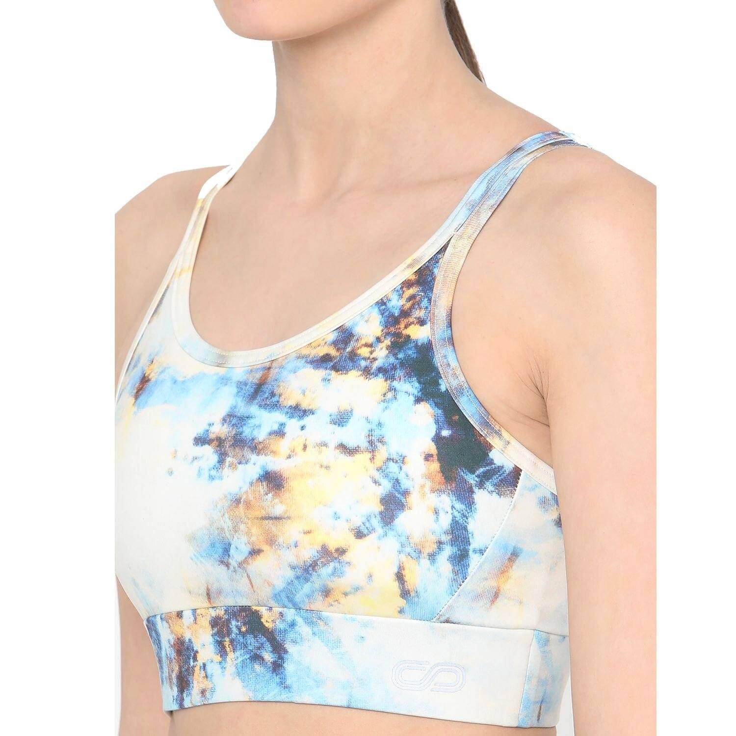 Biker Kross Bra Tie Dye-Padded Sports Bra-Silvertraq-Silvertraq
