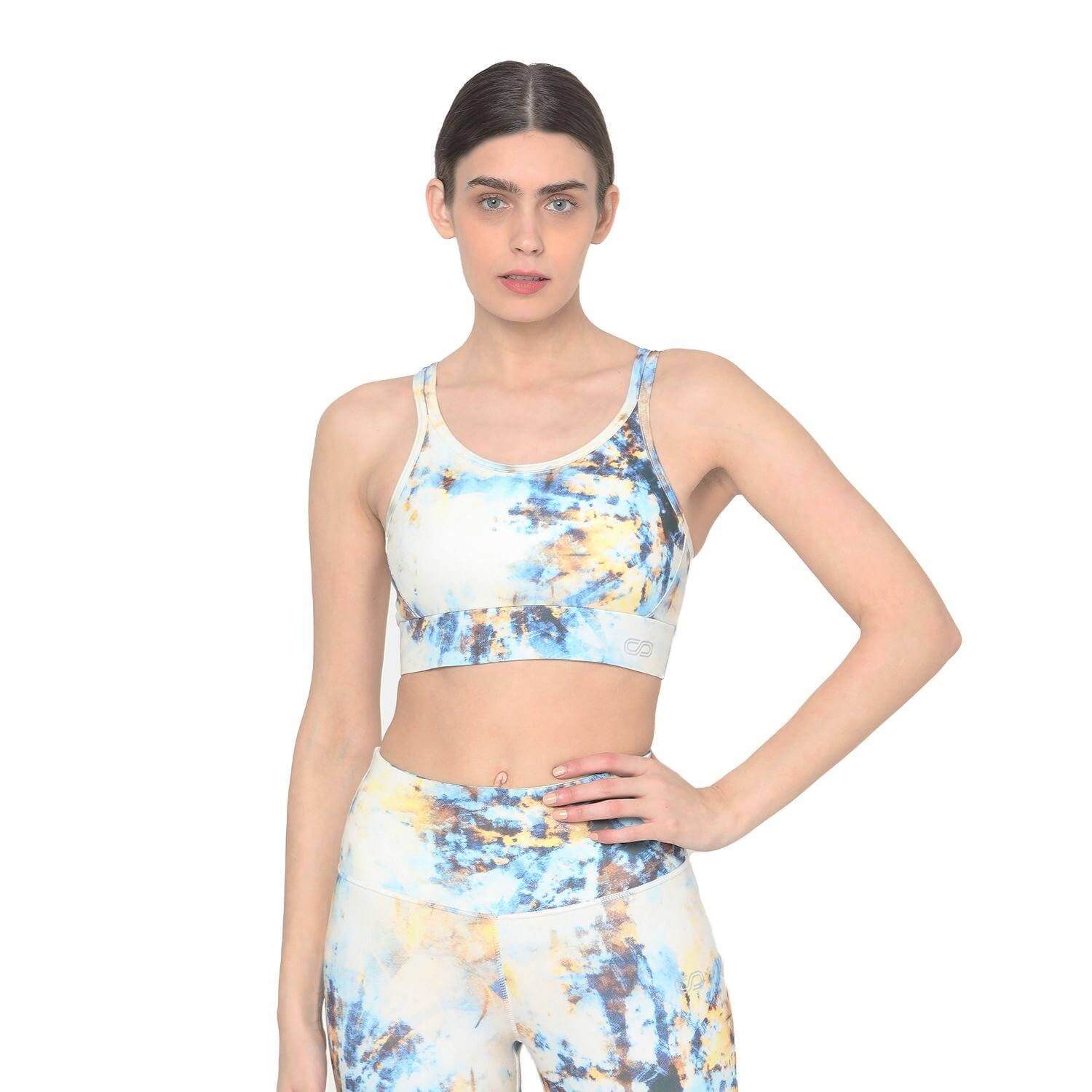 Biker Kross Bra Tie Dye-Padded Sports Bra-Silvertraq-Silvertraq