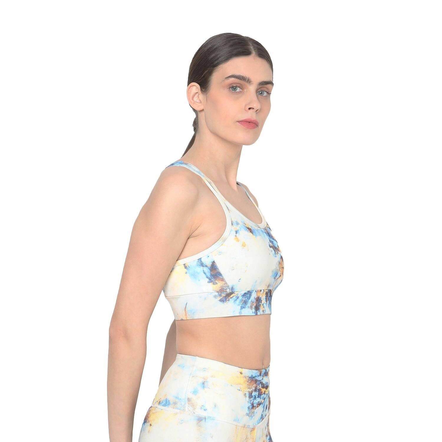 Biker Kross Bra Tie Dye-Padded Sports Bra-Silvertraq-Silvertraq