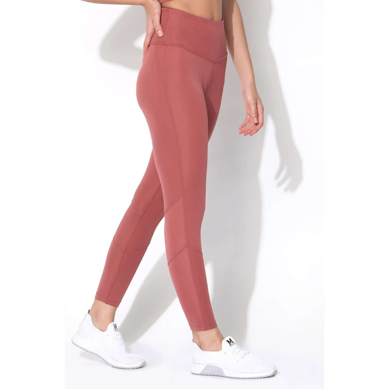 Ath Perform 7/8 High Waist Leggings Marsala-Leggings-Silvertraq-Silvertraq