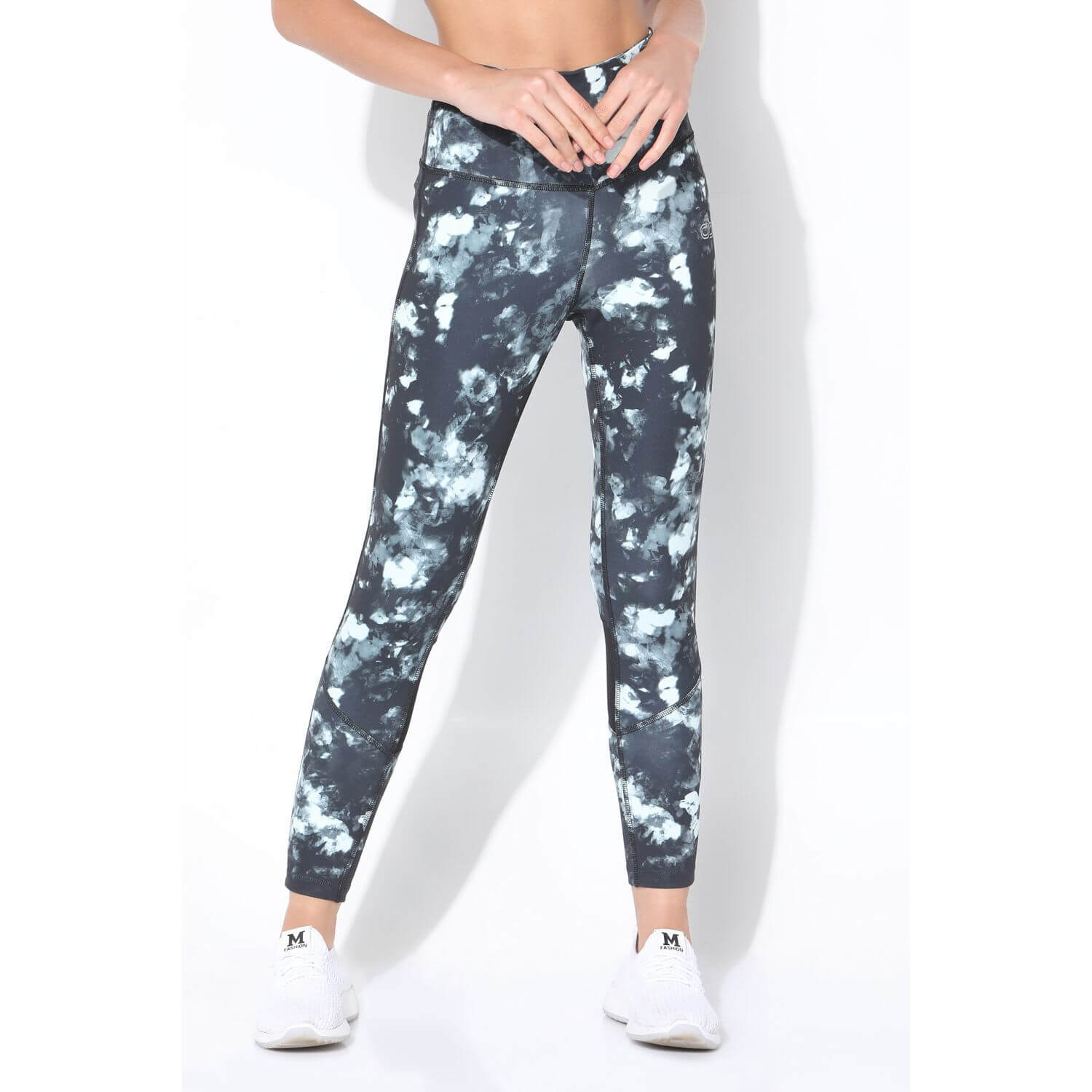 Ath Perform High Waist 7/8 Leggings Dark Blossom-Leggings-Silvertraq-Silvertraq