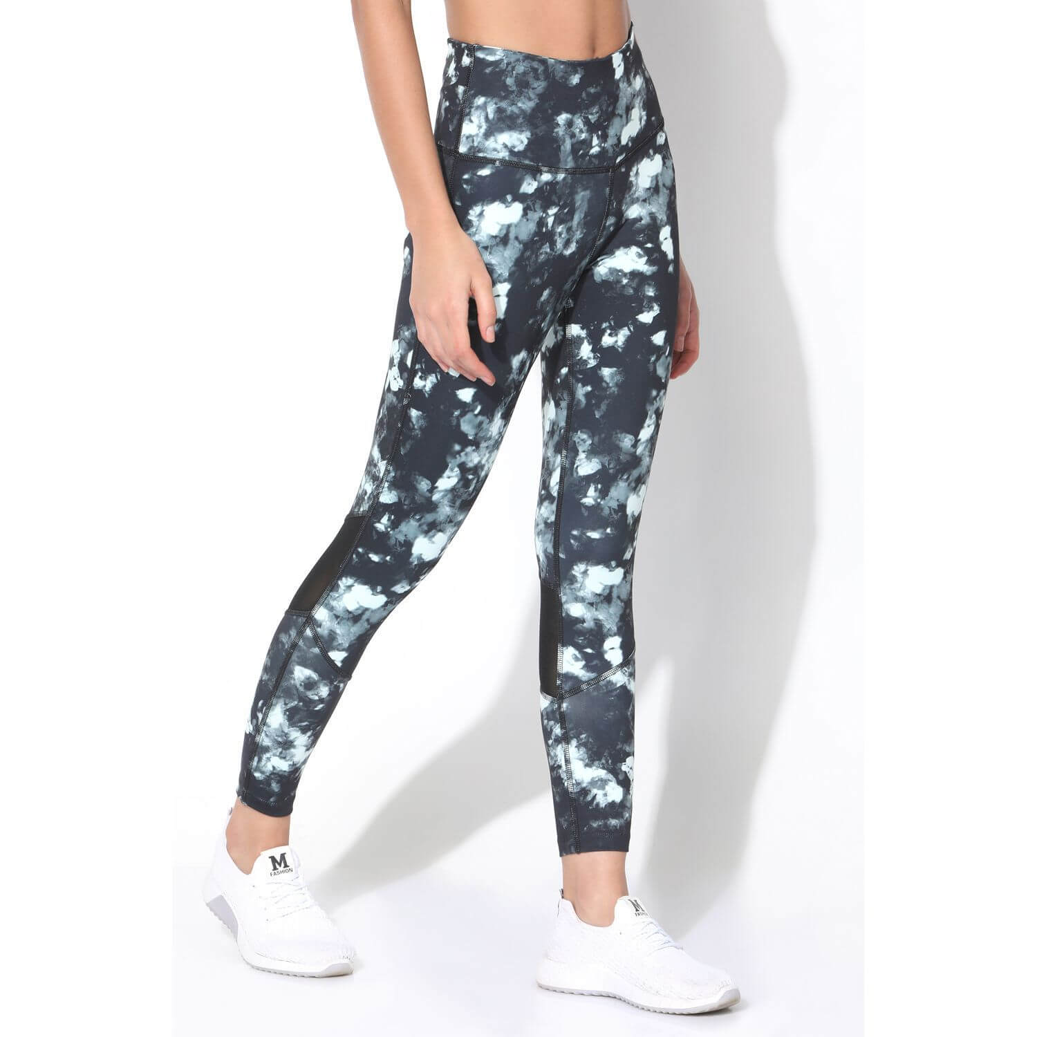 Ath Perform High Waist 7/8 Leggings Dark Blossom-Leggings-Silvertraq-Silvertraq