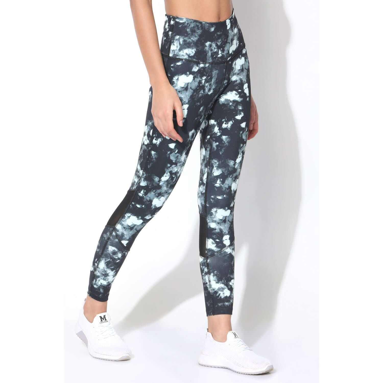 Dark Blossom Moto Crop Tee & 7/8 Leggings