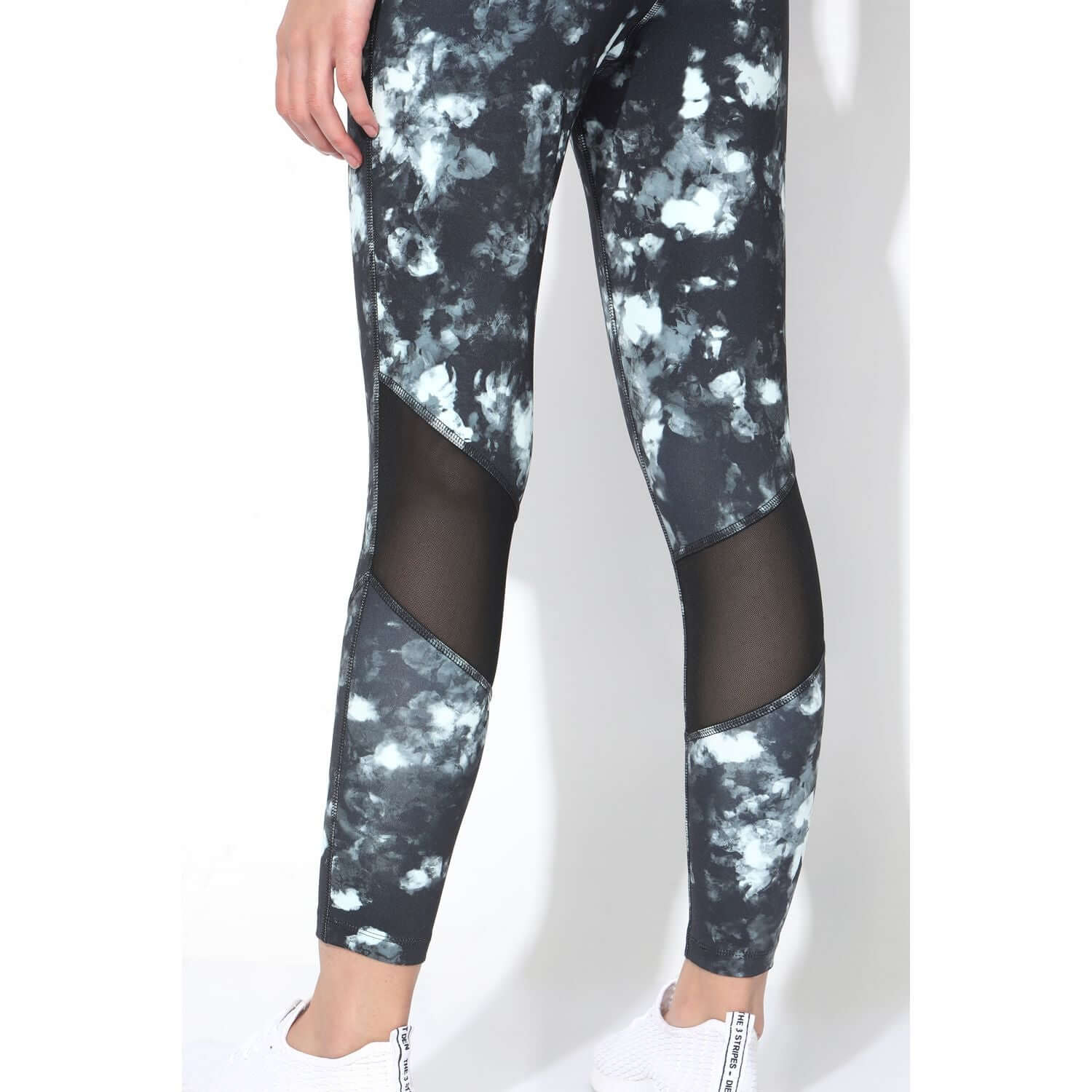 Dark Blossom Moto Crop Tee & 7/8 Leggings