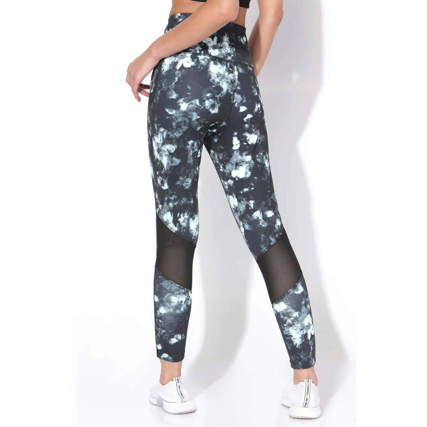 Dark Blossom Moto Crop Tee & 7/8 Leggings
