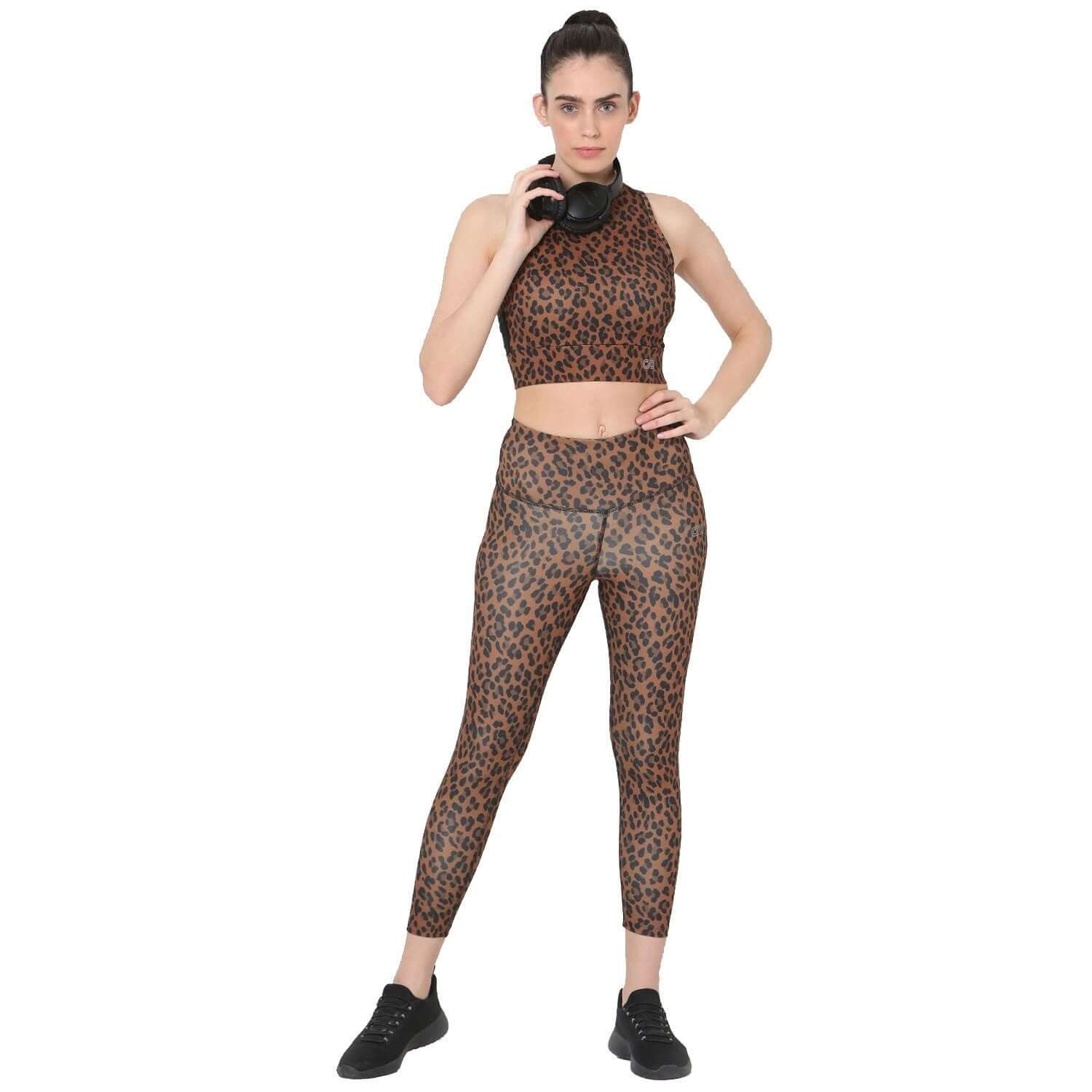 Leopard Moto Crop Tee-Padded Crop Top-Silvertraq-Silvertraq