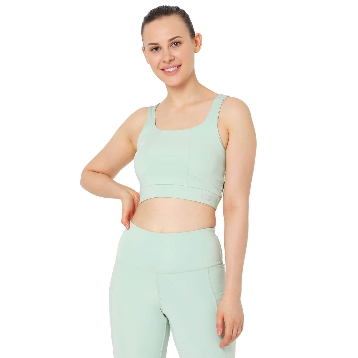 Evolve Padded Crop Top Pastel Jade-Padded Crop Top-Silvertraq-Pastel Jade-XS-Silvertraq