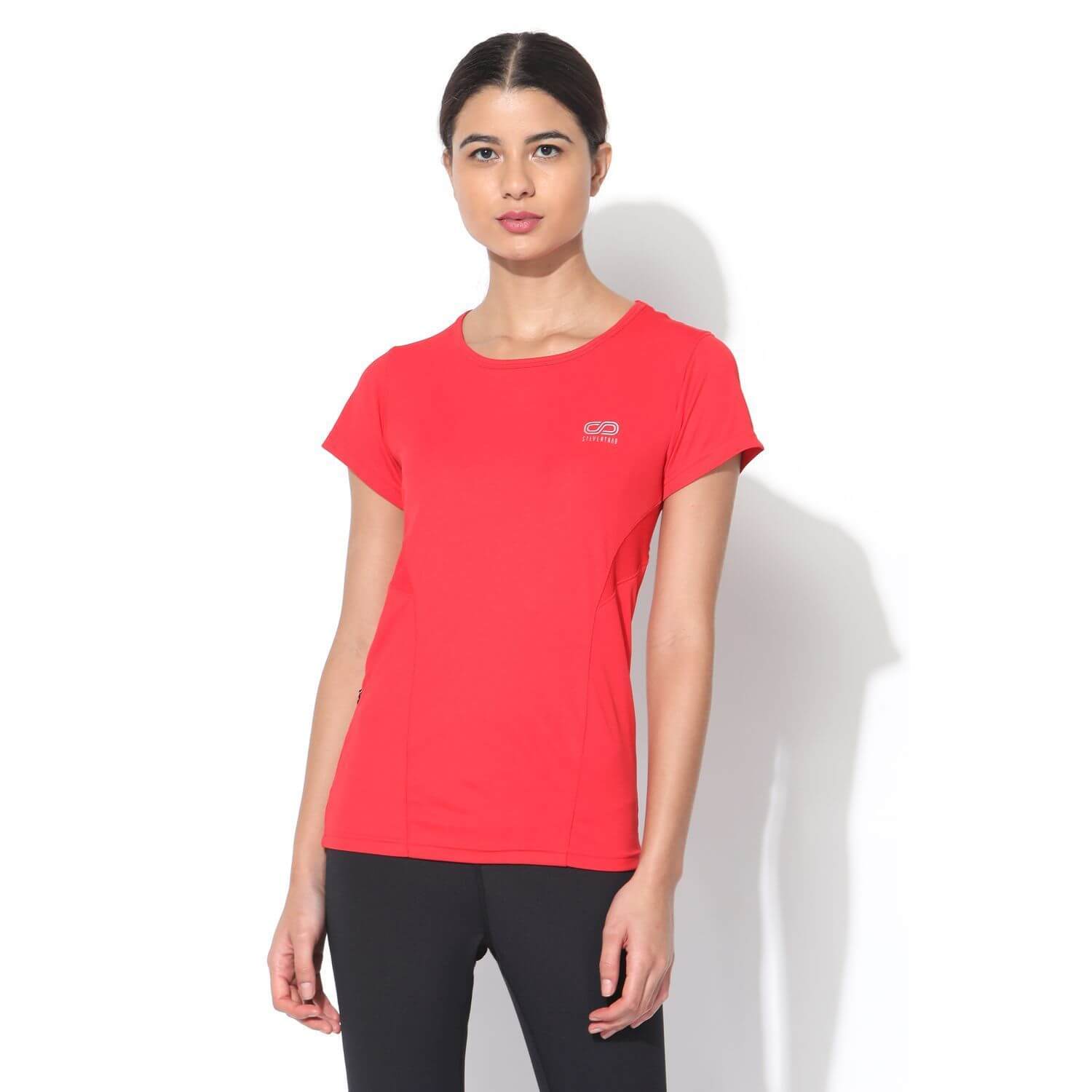 Contour Training Tee Bright Red-Short Sleeve Tee-Silvertraq-Bright Red-XS-Silvertraq