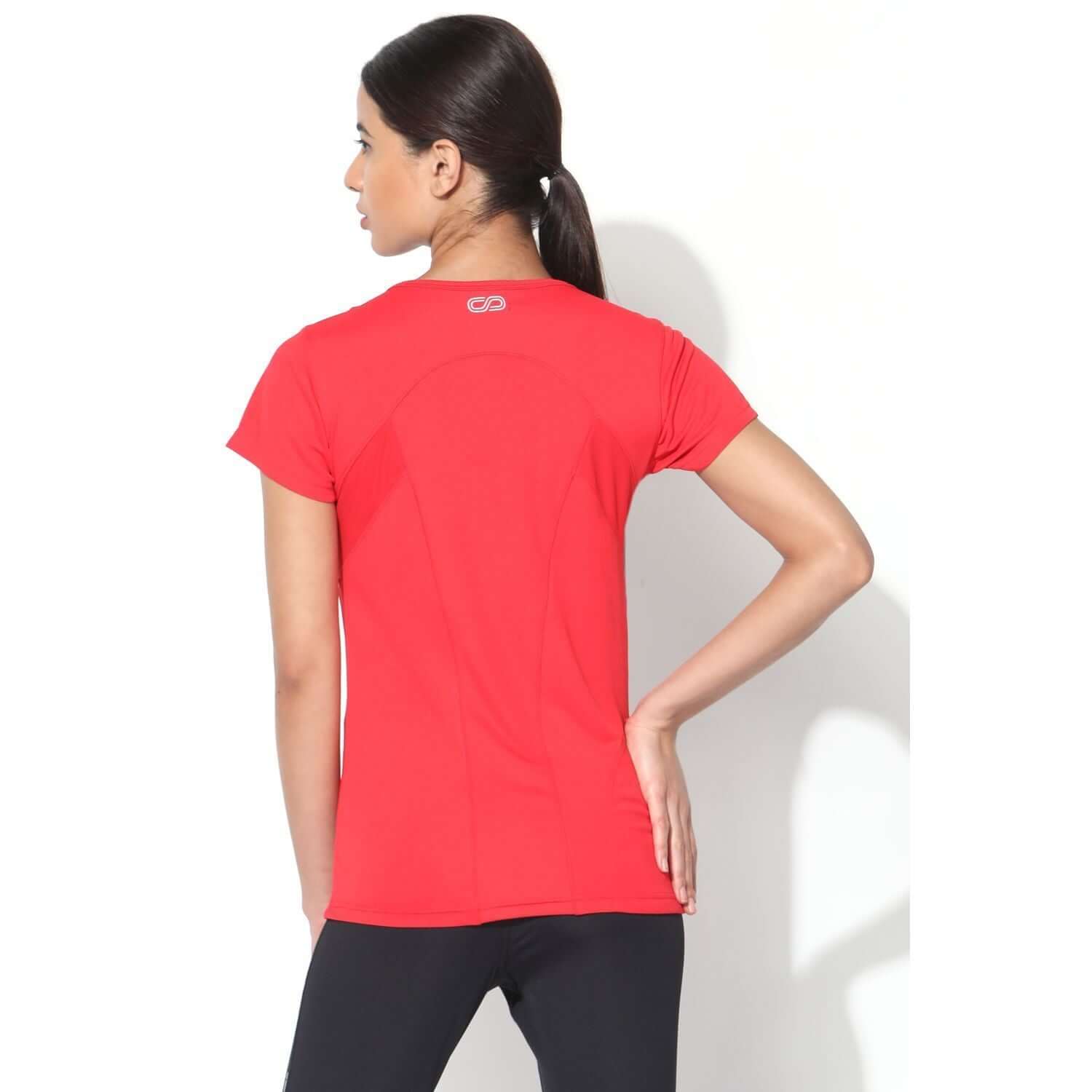 Contour Training Tee Bright Red-Short Sleeve Tee-Silvertraq-Silvertraq
