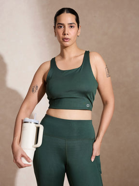 Shop-High Impact Action Bra With Clasp Sage