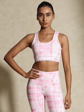 Pink Shibori Luxe Crop Top