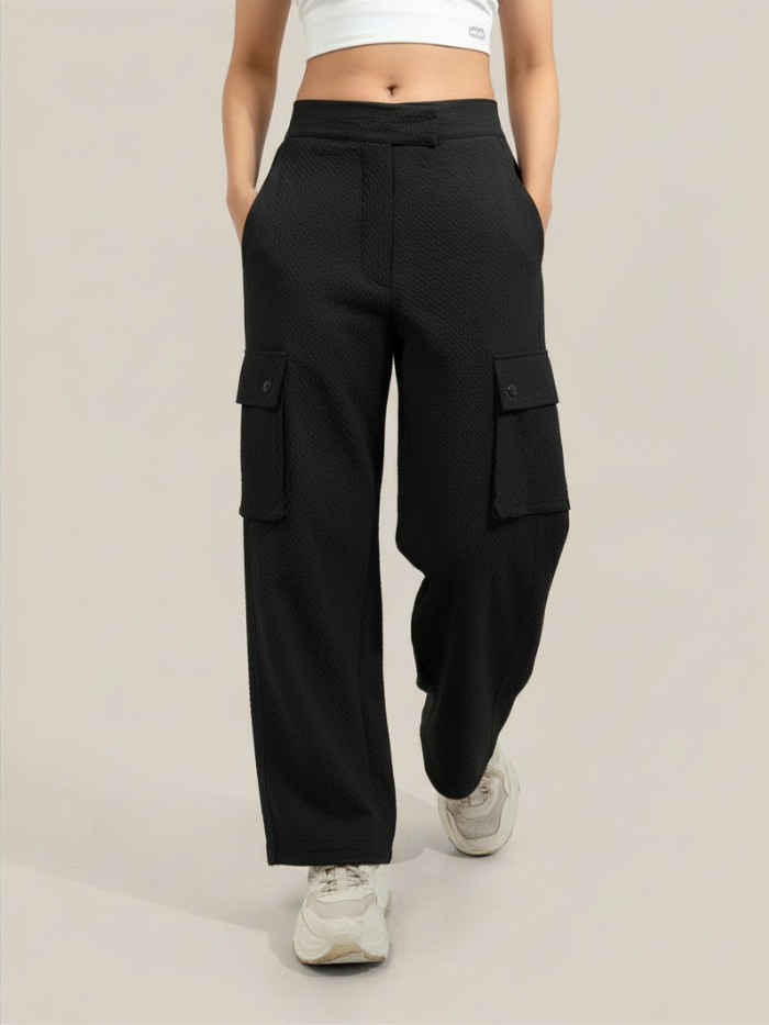 Shop-AeroTraq Cargo Pants Black
