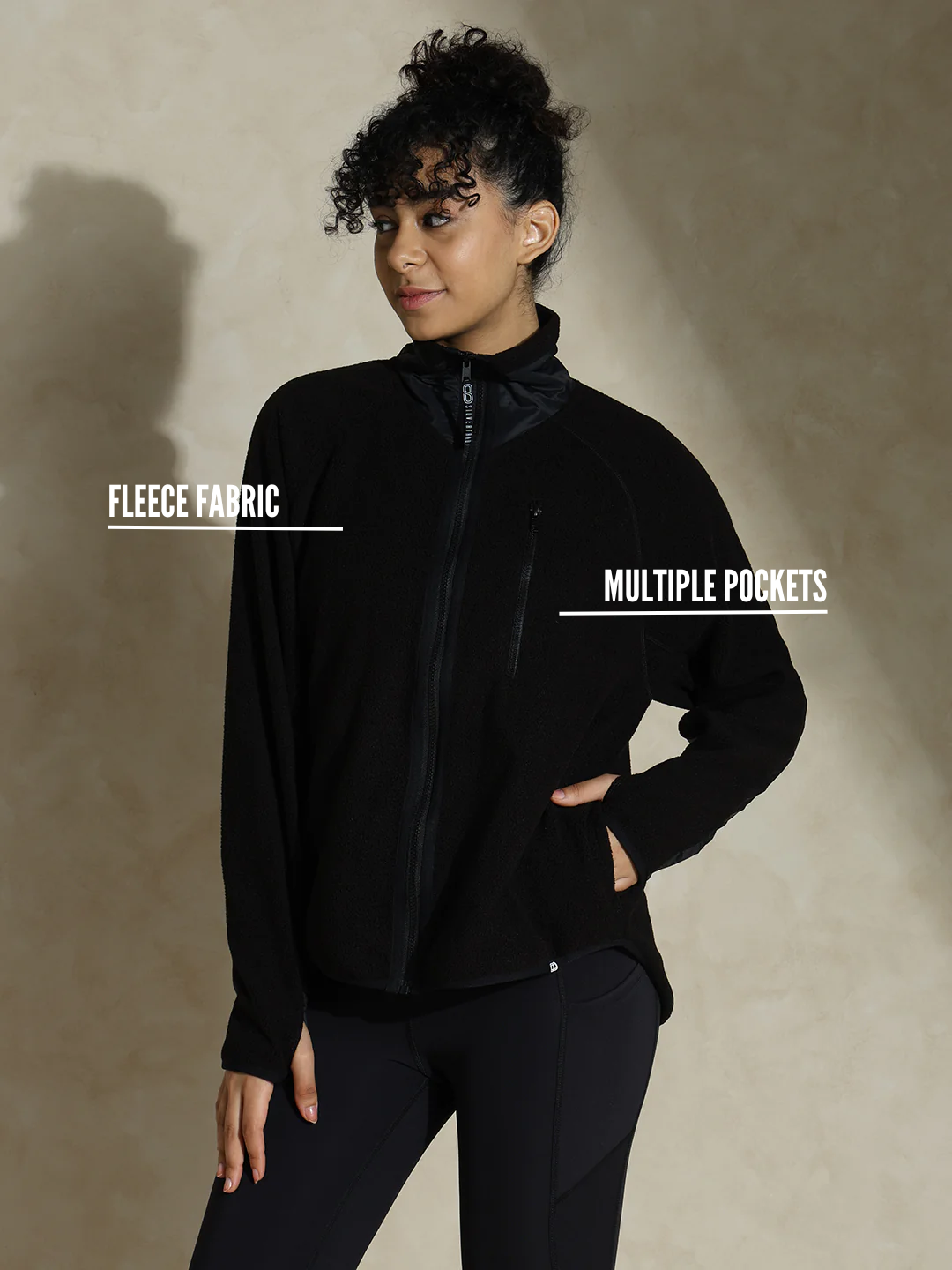 Fleece Traq Jacket Black
